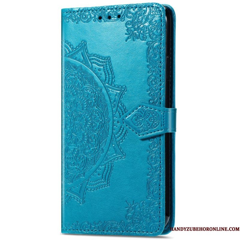 Flip Case voor Samsung Galaxy S22 Ultra 5G Mandala Middeleeuwen