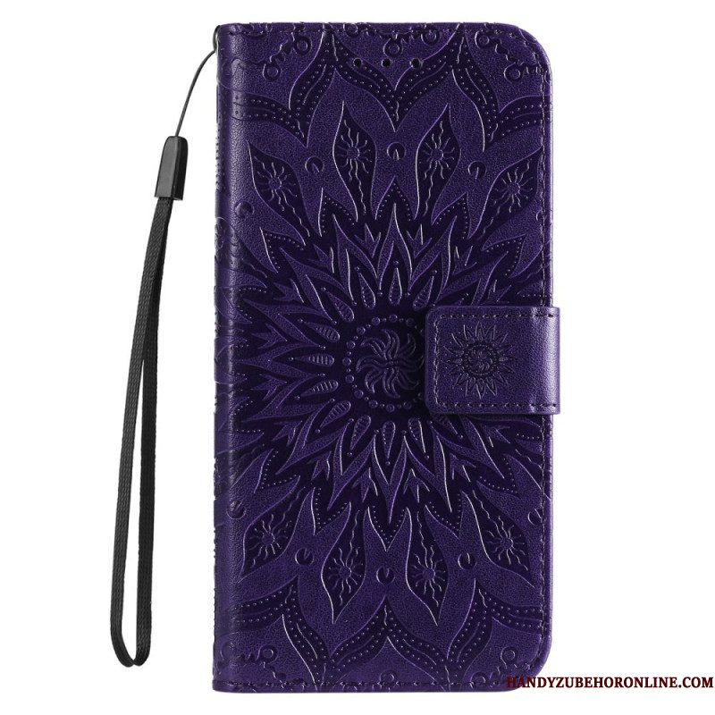 Flip Case voor Samsung Galaxy S22 Ultra 5G Zonnebloem