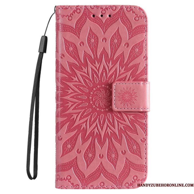 Flip Case voor Samsung Galaxy S22 Ultra 5G Zonnebloem