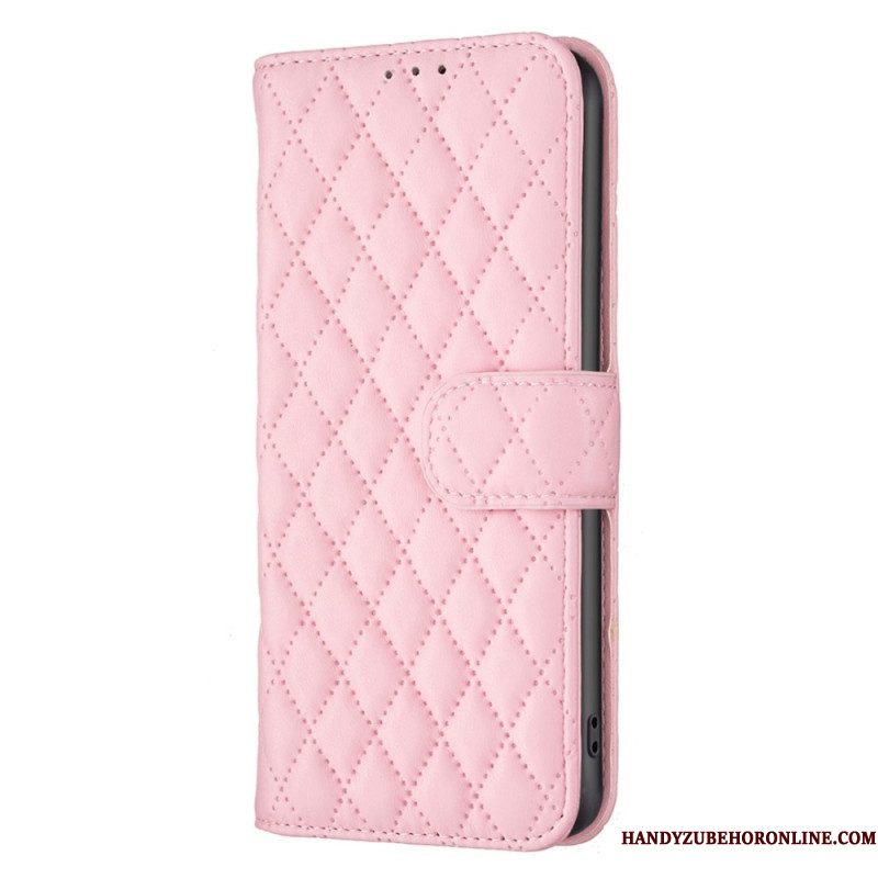 Flip Case voor Samsung Galaxy S23 5G Gewatteerde Binfen Kleur