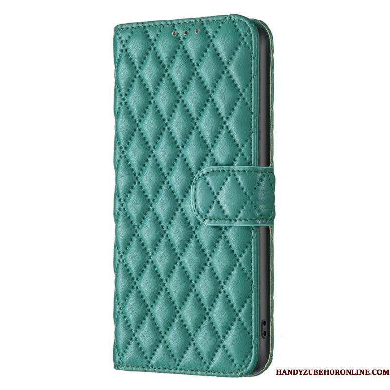Flip Case voor Samsung Galaxy S23 5G Gewatteerde Binfen Kleur