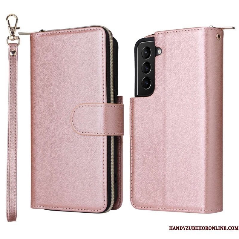 Flip Case voor Samsung Galaxy S23 Plus 5G Met Ritssluiting