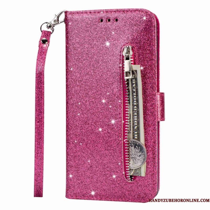 Flip Case voor Samsung Galaxy S23 Ultra 5G Glitter Portemonnee