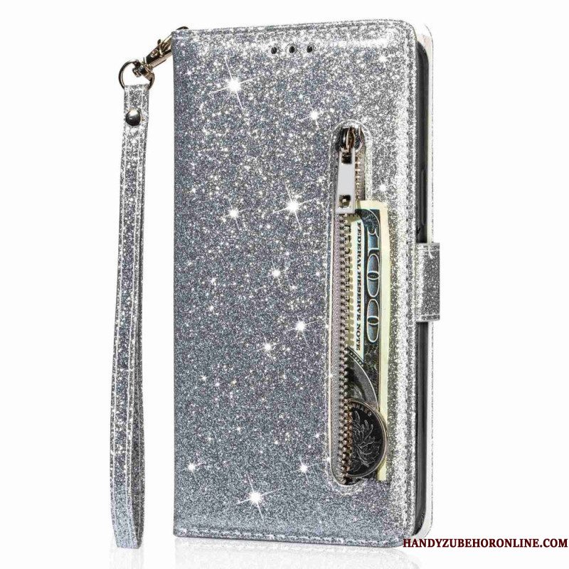 Flip Case voor Samsung Galaxy S23 Ultra 5G Glitter Portemonnee