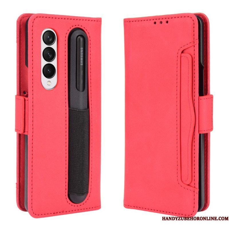 Flip Case voor Samsung Galaxy Z Fold 3 5G Eersteklas Stylushouder