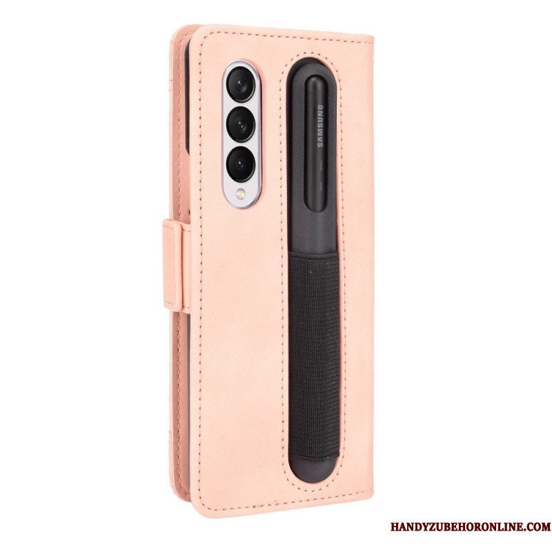 Flip Case voor Samsung Galaxy Z Fold 3 5G Eersteklas Stylushouder