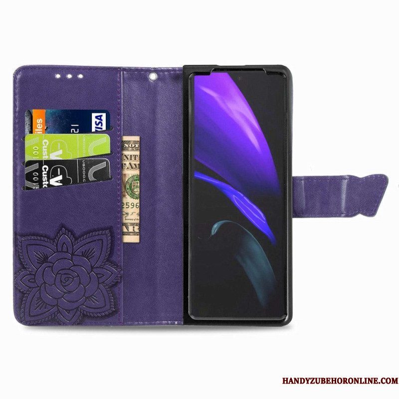 Flip Case voor Samsung Galaxy Z Fold 4 Gigantische Vlinder