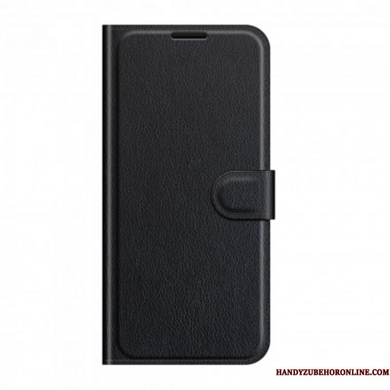 Flip Case voor Sony Xperia 1 III Klassiek Lychee-effect