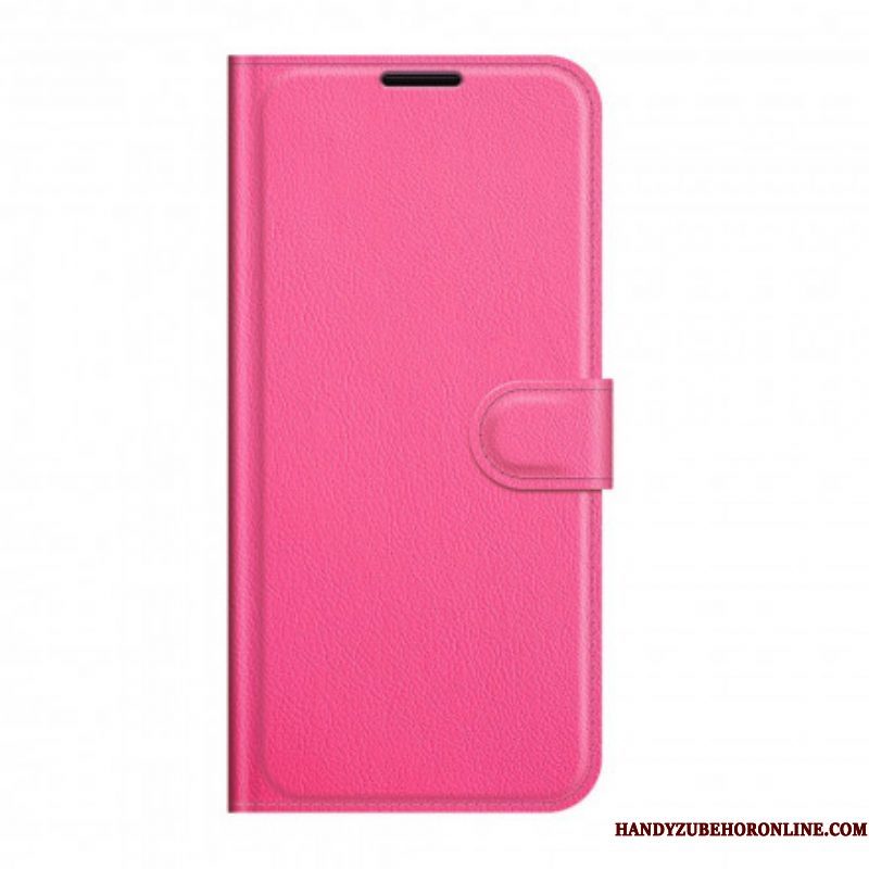 Flip Case voor Sony Xperia 1 III Klassiek Lychee-effect