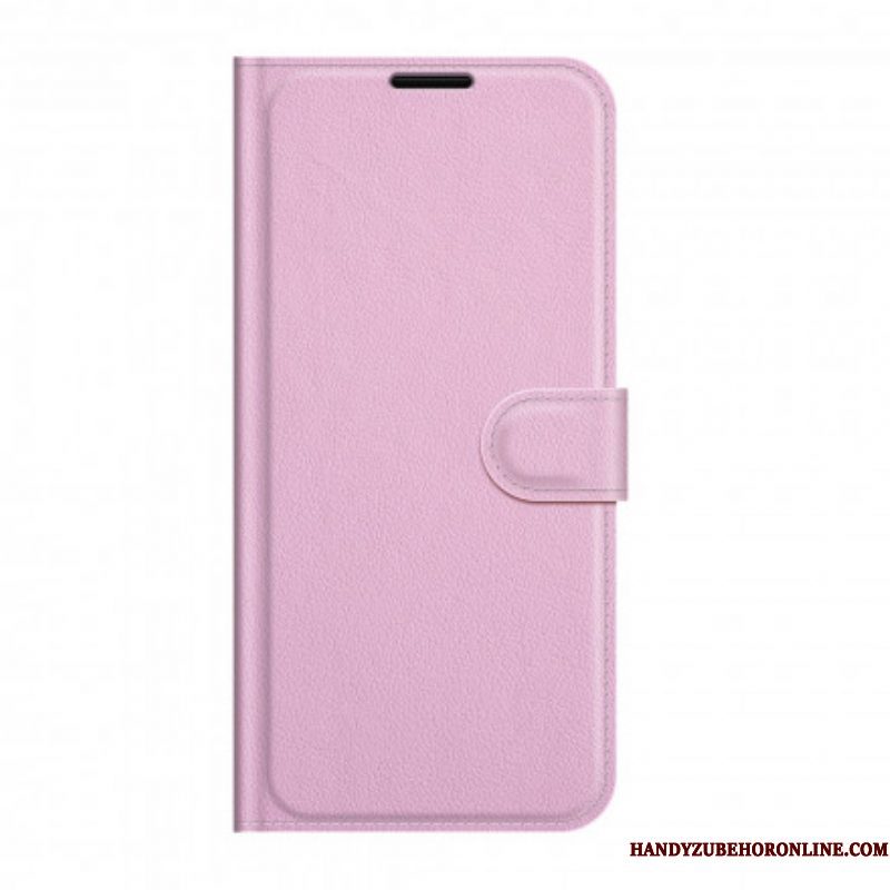 Flip Case voor Sony Xperia 1 III Klassiek Lychee-effect