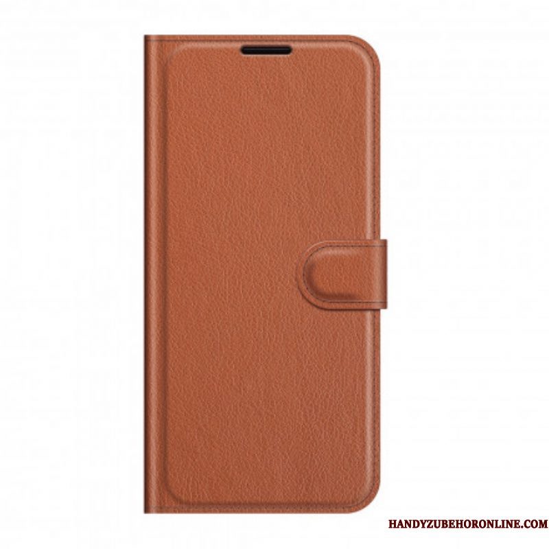 Flip Case voor Sony Xperia 1 III Klassiek Lychee-effect