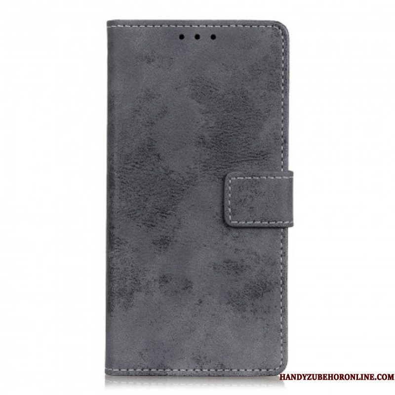 Flip Case voor Sony Xperia 1 III Vintage Leereffect