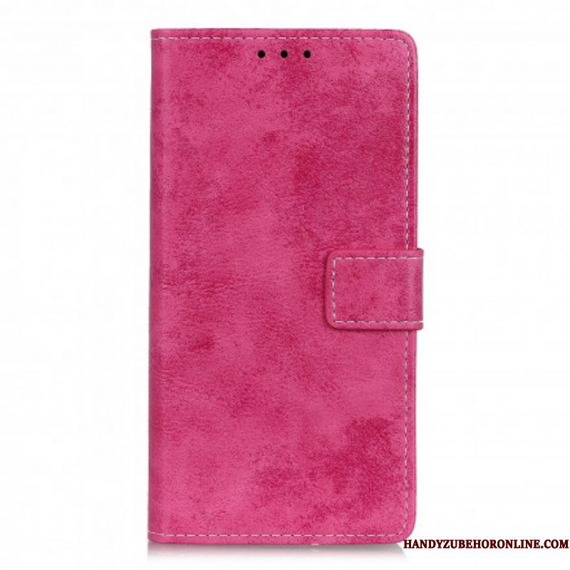 Flip Case voor Sony Xperia 1 III Vintage Leereffect