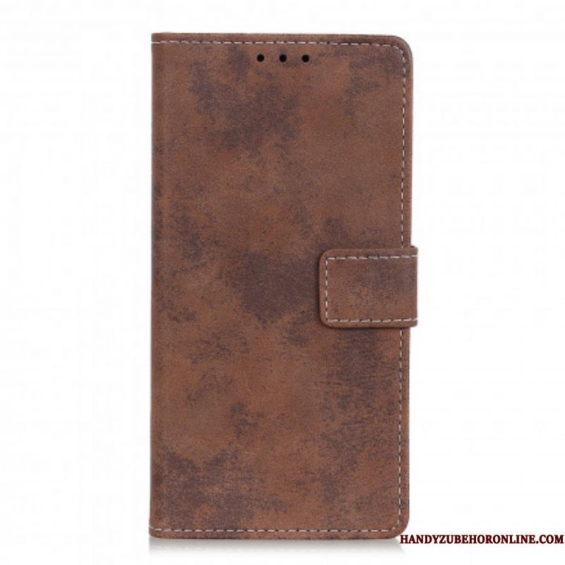 Flip Case voor Sony Xperia 1 III Vintage Leereffect