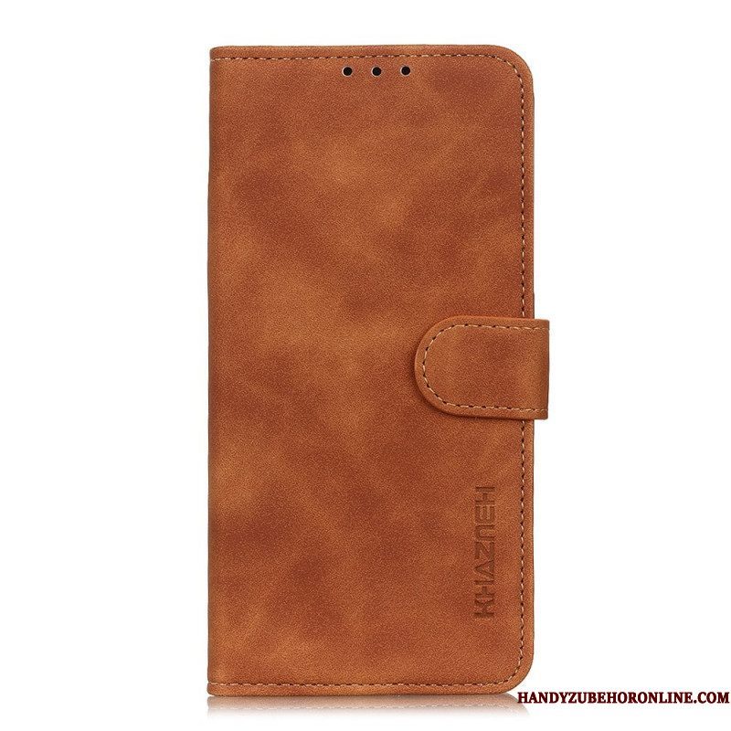 Flip Case voor Sony Xperia Pro-I Khazneh Vintage Leereffect