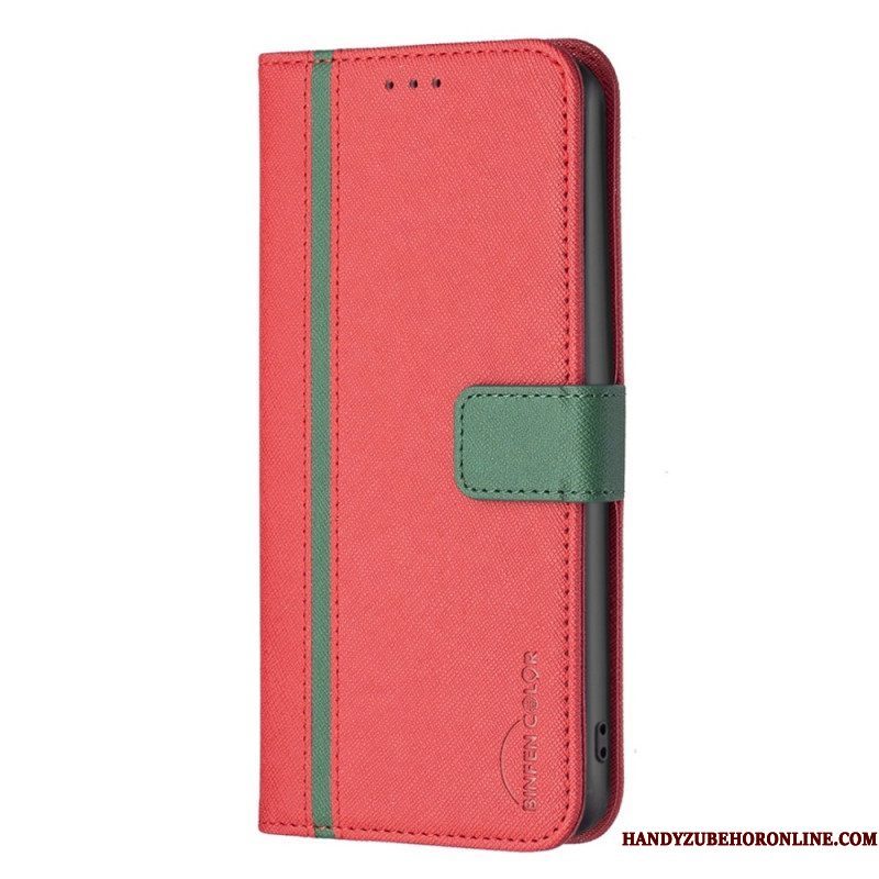 Flip Case voor Xiaomi 12 / 12X Tweekleurige Binfen-kleur