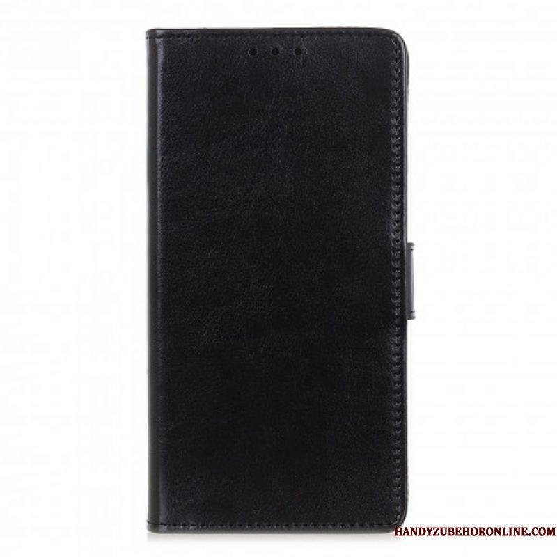 Flip Case voor Xiaomi Redmi Note 10 / 10S Eenvoudig Glanzend Leereffect