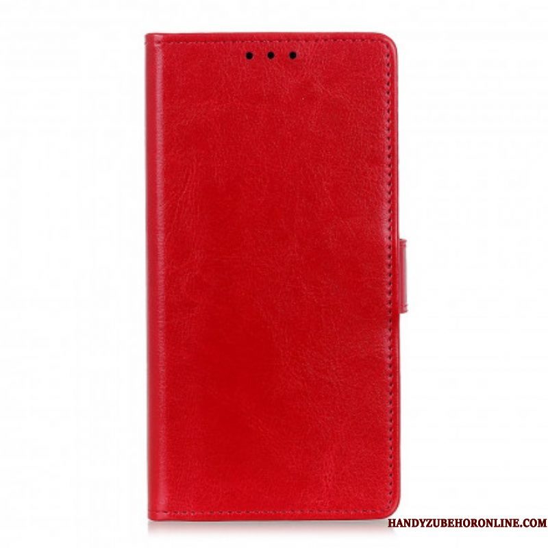 Flip Case voor Xiaomi Redmi Note 10 / 10S Eenvoudig Glanzend Leereffect