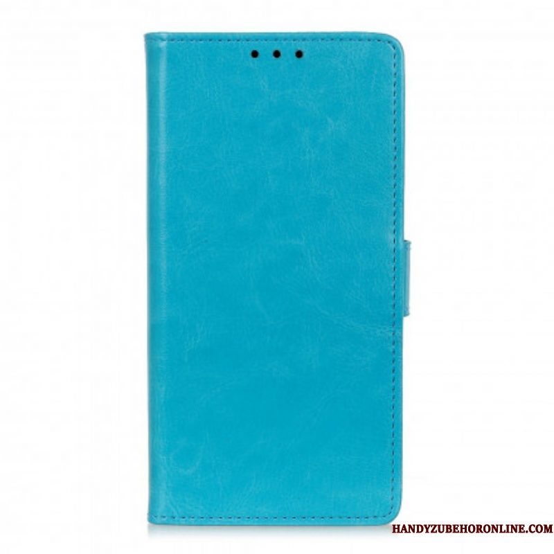 Flip Case voor Xiaomi Redmi Note 10 / 10S Eenvoudig Glanzend Leereffect