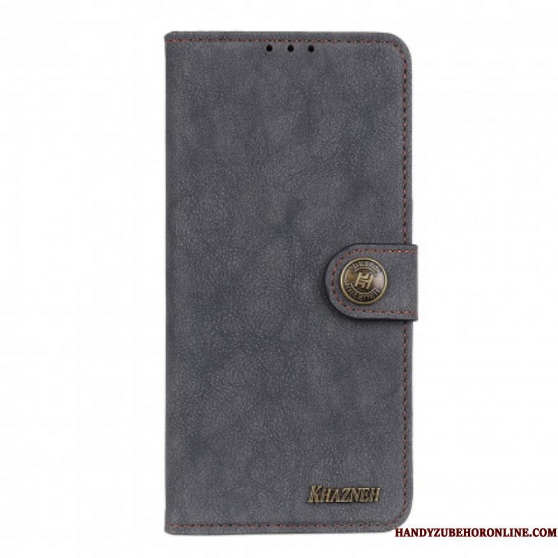 Flip Case voor Xiaomi Redmi Note 10 5G Khazneh Retro Splitleer