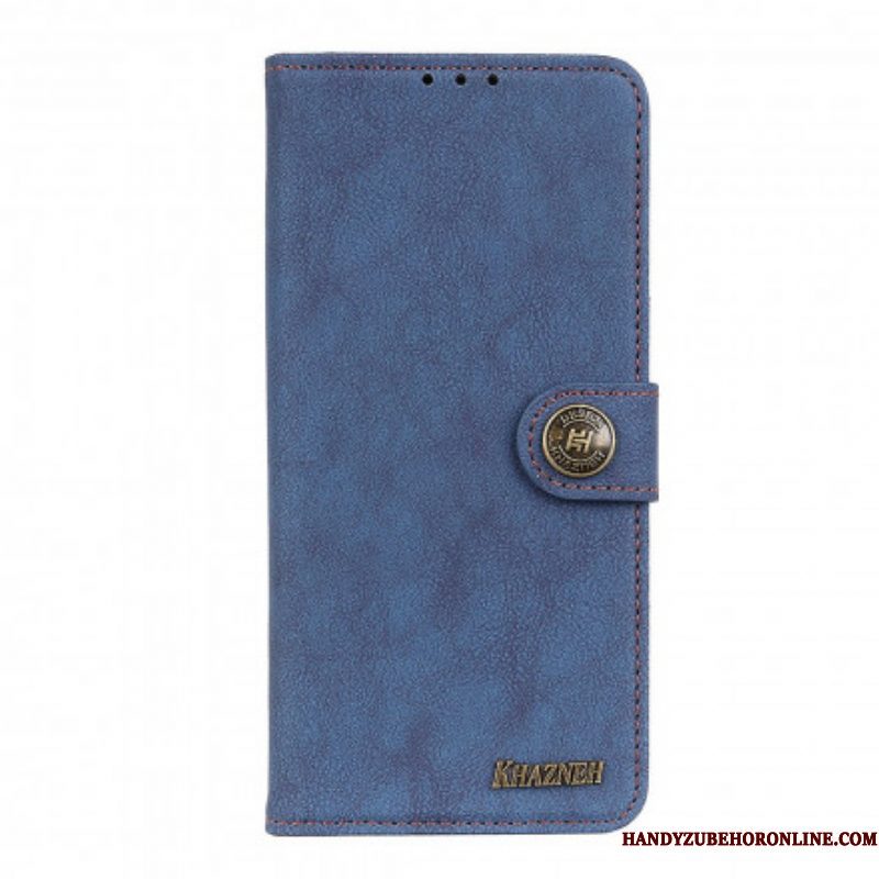 Flip Case voor Xiaomi Redmi Note 10 5G Khazneh Retro Splitleer