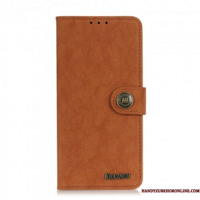 Flip Case voor Xiaomi Redmi Note 10 5G Khazneh Retro Splitleer