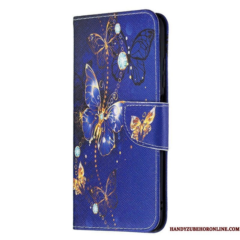 Flip Case voor Xiaomi Redmi Note 10 5G Ongelooflijke Vlinders