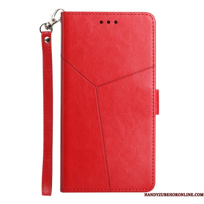 Flip Case voor Xiaomi Redmi Note 12 4G Met Ketting Y Strappy-ontwerp