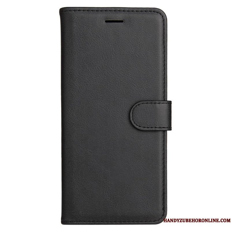 Flip Case voor Xiaomi Redmi Note 12 5G Met Ketting Effen Met Bandje