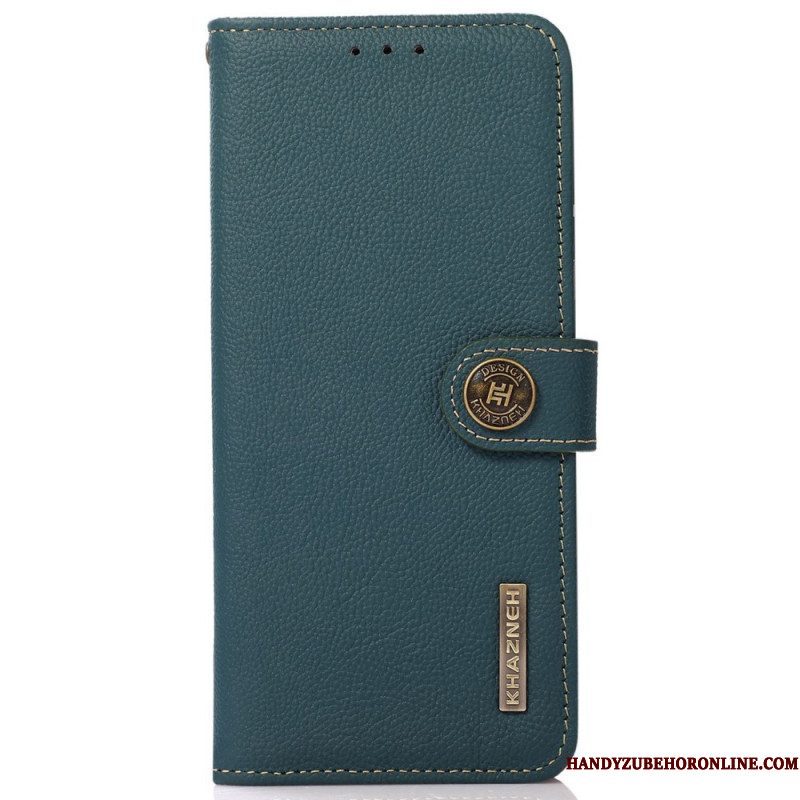 Flip Case voor Xiaomi Redmi Note 12 Pro Plus Khazneh Rfid Echt Leer