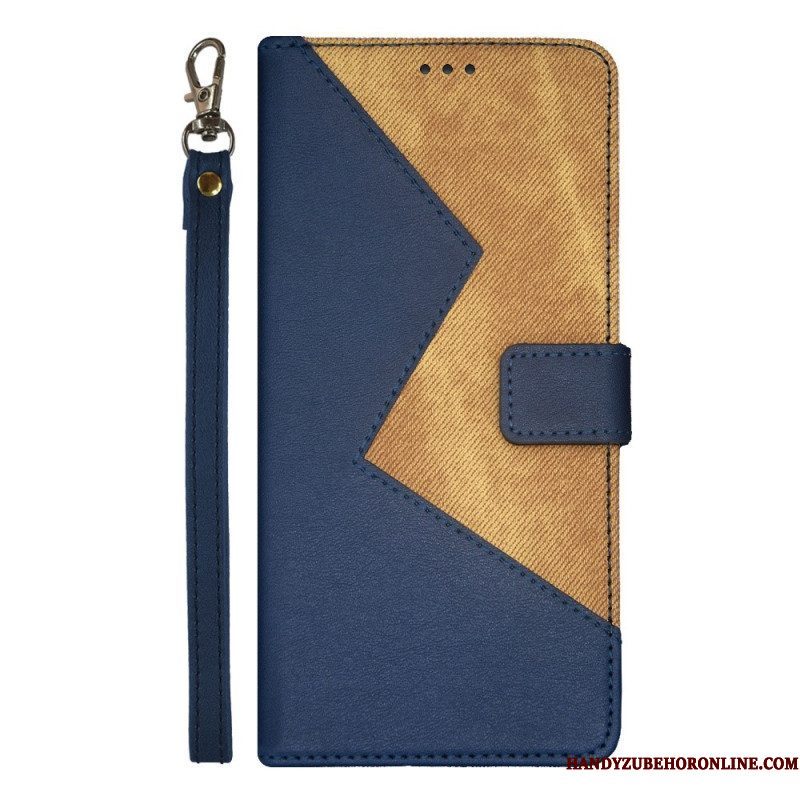 Flip Case voor Xiaomi Redmi Note 12 Pro Tweekleurige Idewei