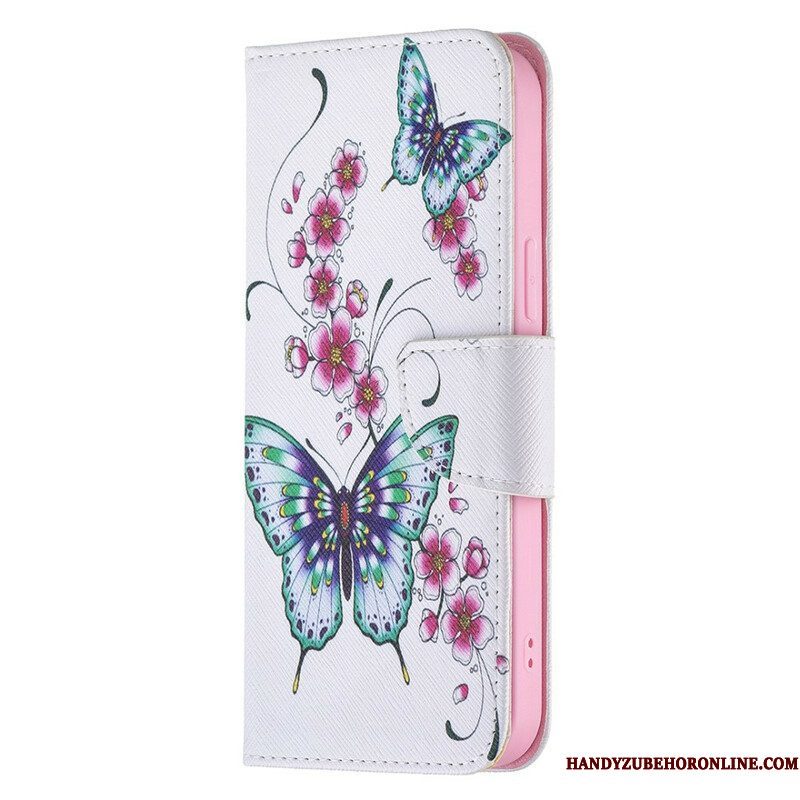 Flip Case voor iPhone 13 Pro Max Ongelooflijke Vlinders