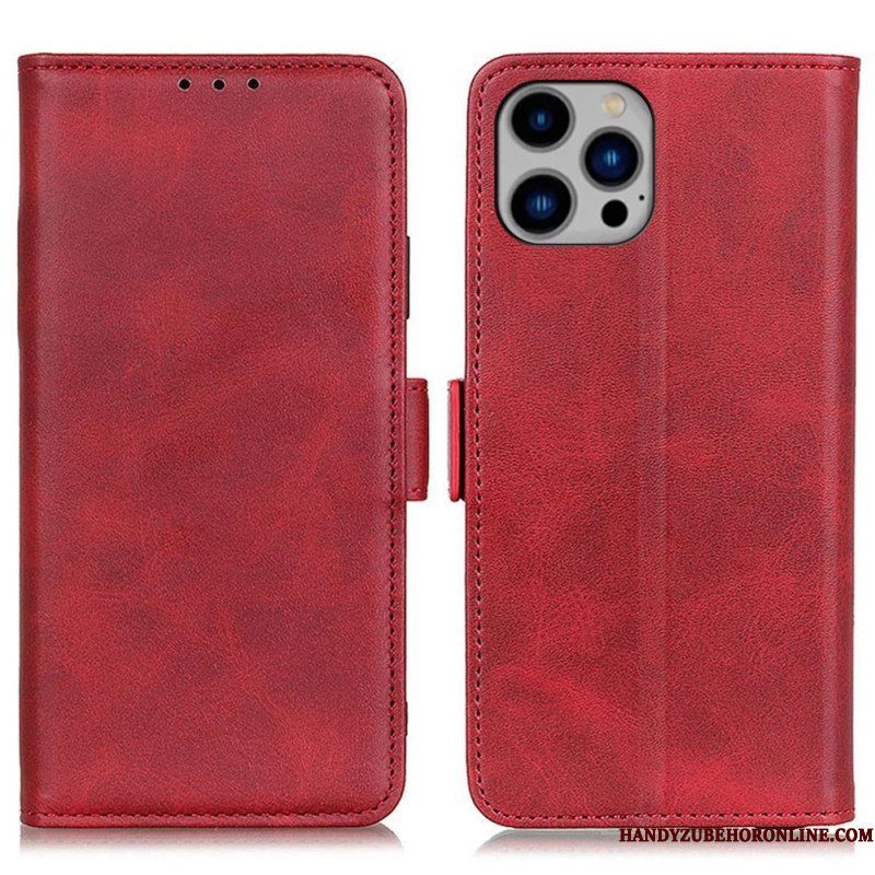 Flip Case voor iPhone 14 Plus Dubbele Sluiting