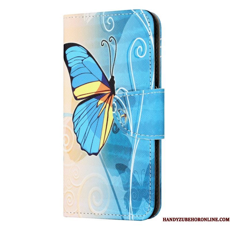 Flip Case voor iPhone 15 Vlinders