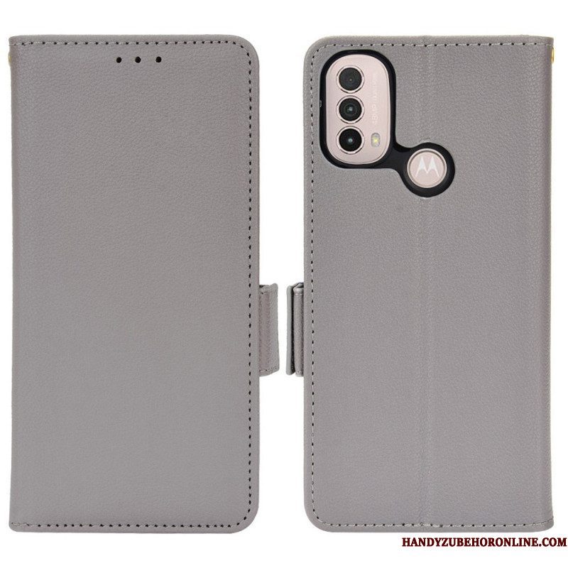 Folio-hoesje voor Moto E40 / E30 / E20 Flip Case Flap Dubbele Nieuwe Kleuren