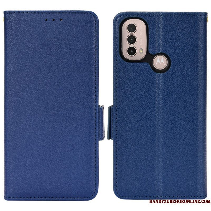 Folio-hoesje voor Moto E40 / E30 / E20 Flip Case Flap Dubbele Nieuwe Kleuren