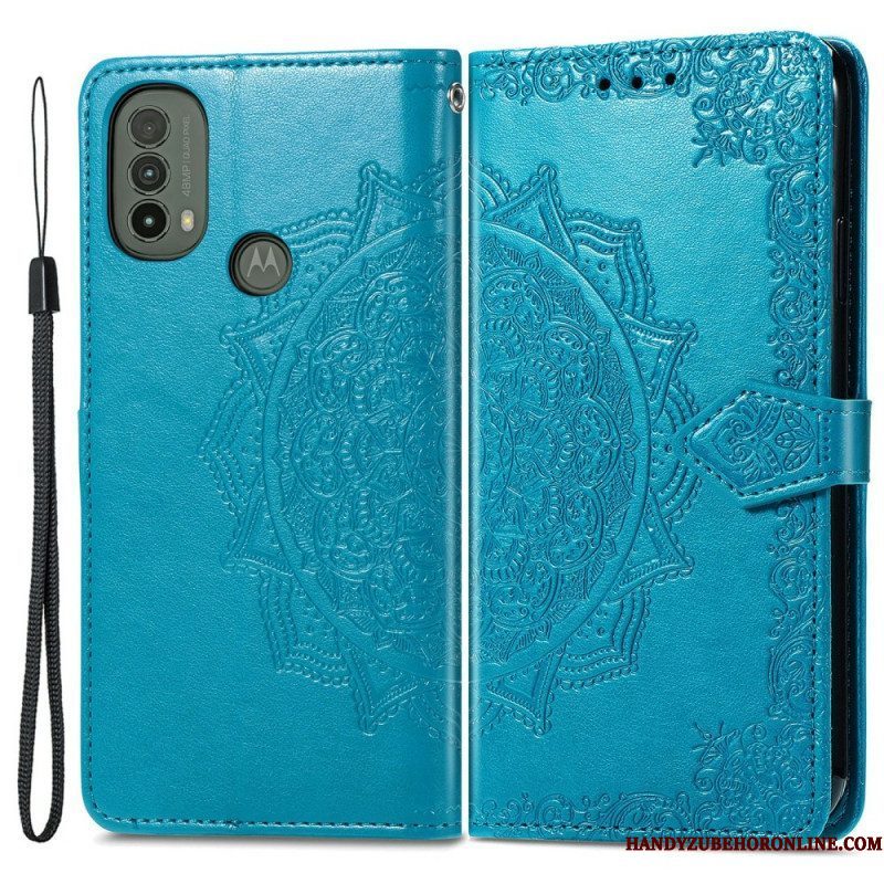 Folio-hoesje voor Moto E40 / E30 / E20 Mandala Middeleeuwen