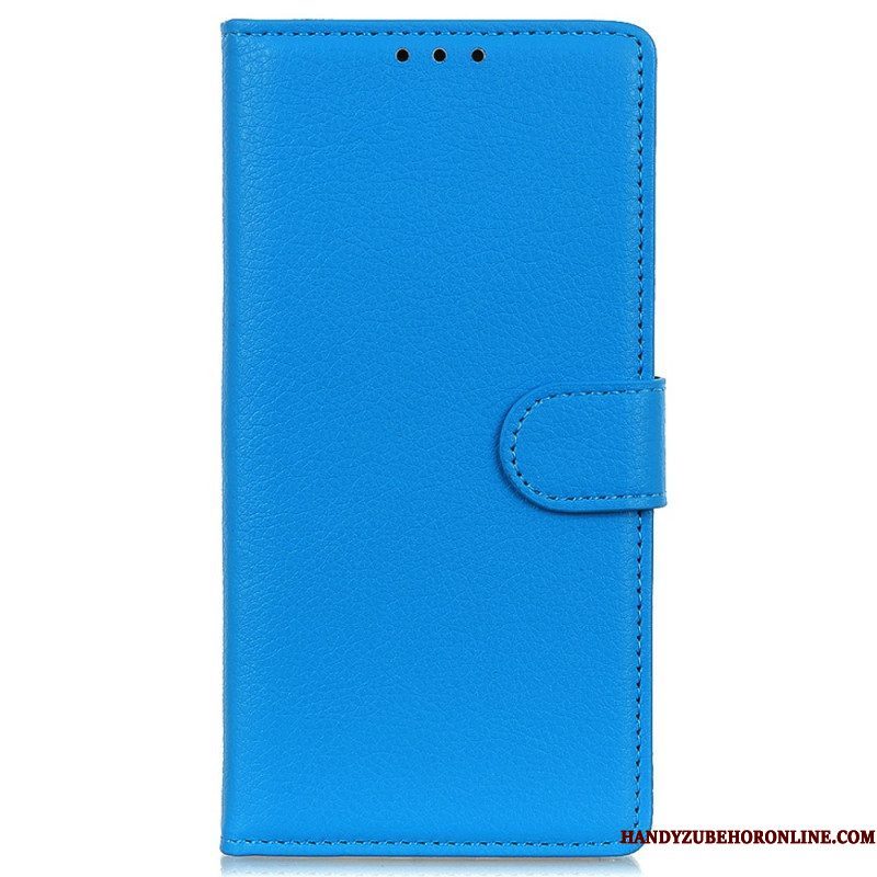 Folio-hoesje voor Moto E40 / E30 / E20 Traditioneel Lychee