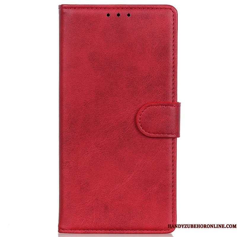 Folio-hoesje voor Moto G51 5G Retro Mat Leereffect