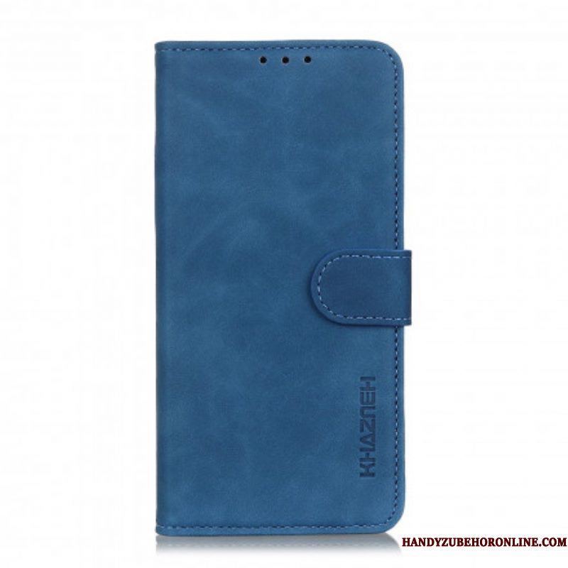 Folio-hoesje voor Moto G60S Khazneh Vintage Leereffect