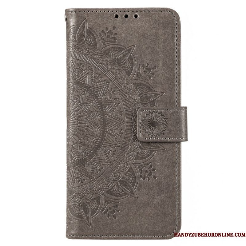 Folio-hoesje voor Moto G73 5G Zon Mandala