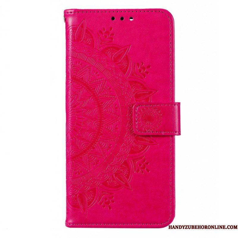 Folio-hoesje voor Moto G73 5G Zon Mandala