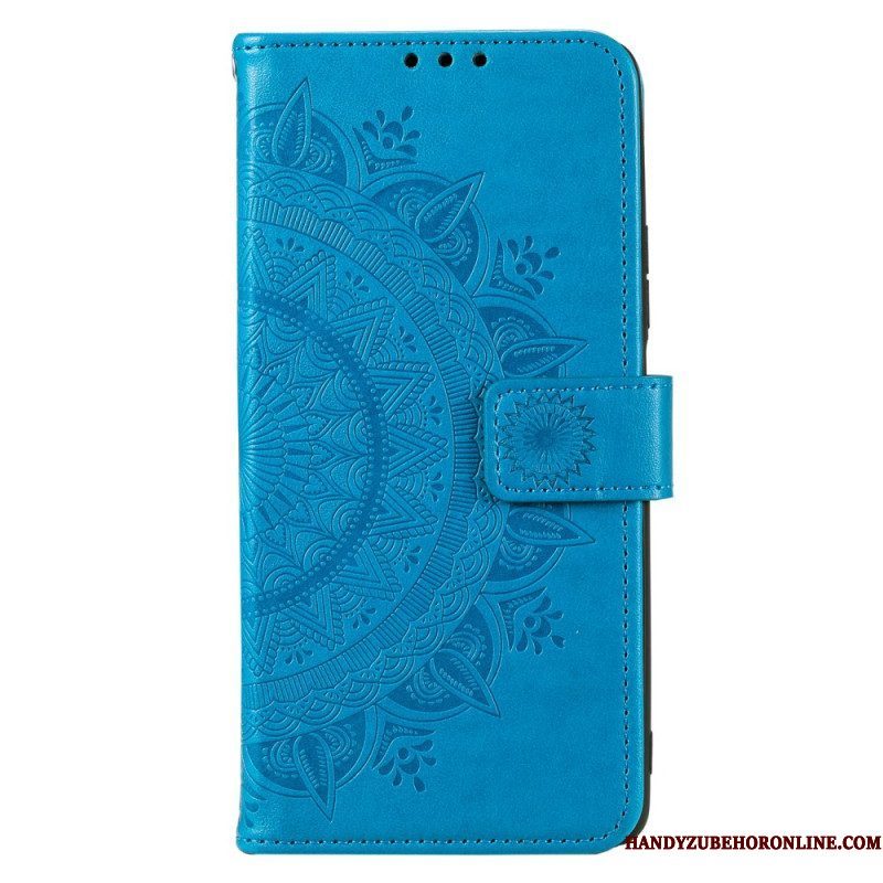 Folio-hoesje voor Moto G73 5G Zon Mandala