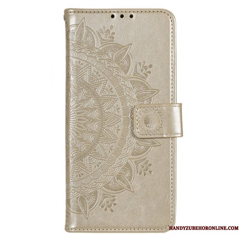 Folio-hoesje voor Moto G73 5G Zon Mandala