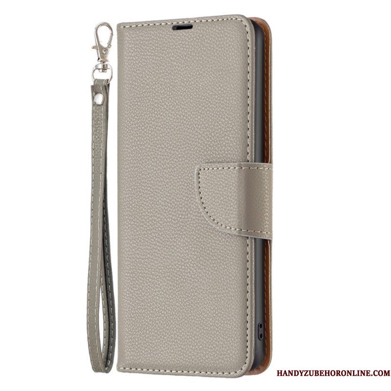 Folio-hoesje voor Samsung Galaxy A14 / A14 5G Met Ketting Schuine Riemsluiting