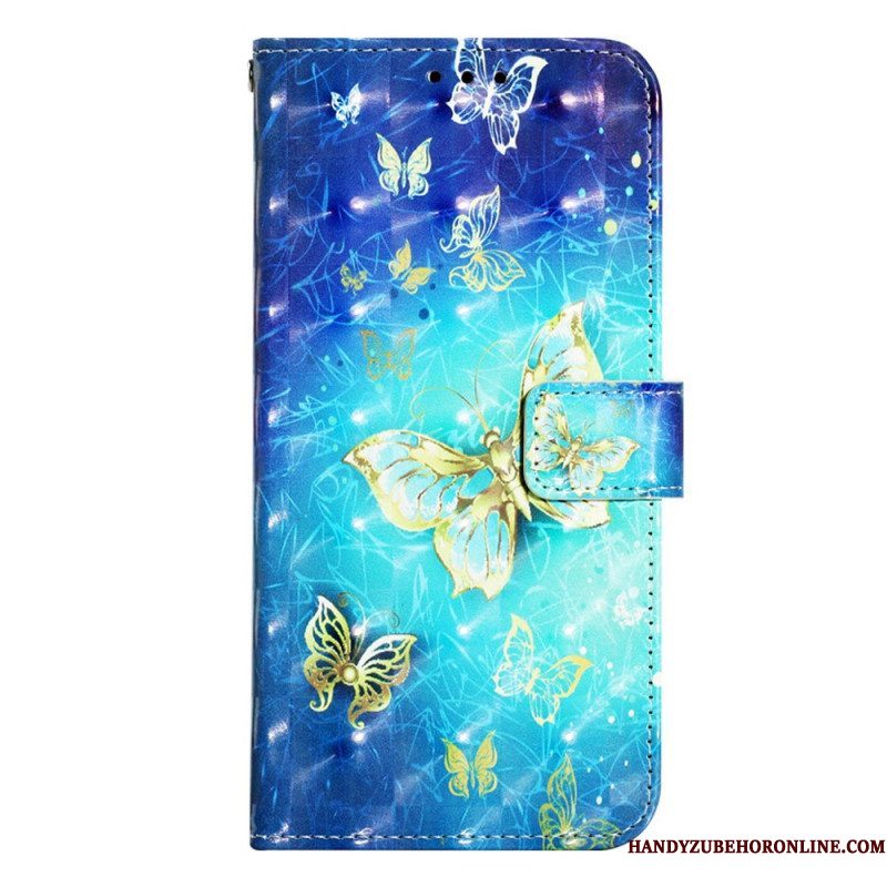 Folio-hoesje voor Samsung Galaxy A14 / A14 5G Met Ketting Skinpro Dux Ducis