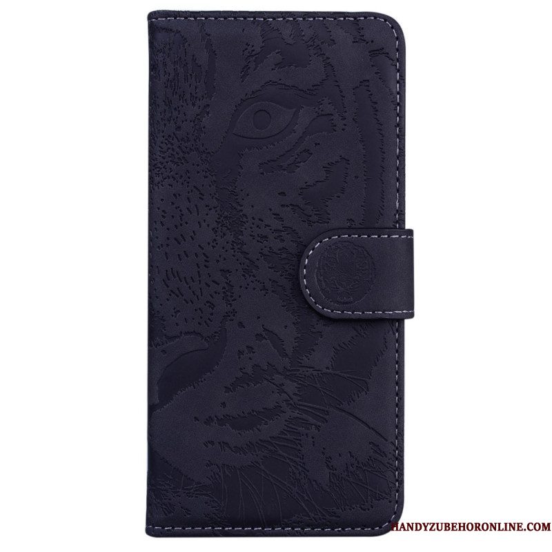 Folio-hoesje voor Samsung Galaxy A14 / A14 5G Tijger Print