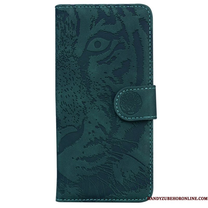 Folio-hoesje voor Samsung Galaxy A14 / A14 5G Tijger Print