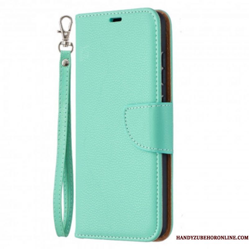 Folio-hoesje voor Samsung Galaxy A52 4G / A52 5G / A52s 5G Flip Case Lychee Rabat Schuin