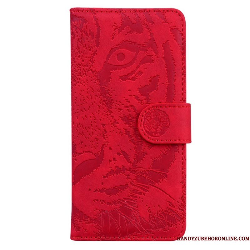 Folio-hoesje voor Samsung Galaxy A53 5G Tijger Voetafdruk